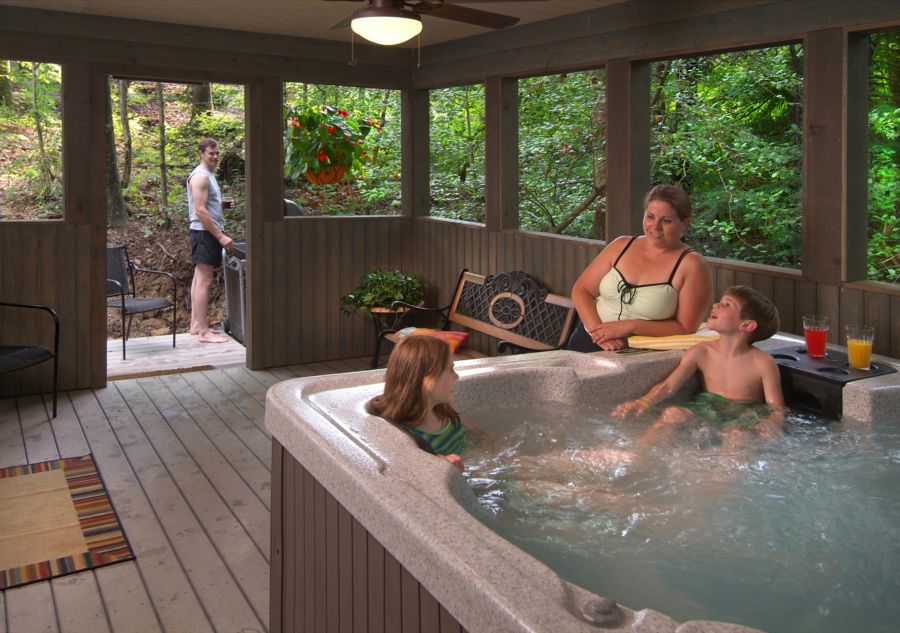 Cabin Hot Tub Family2 Visit Southern West Virginia Visit