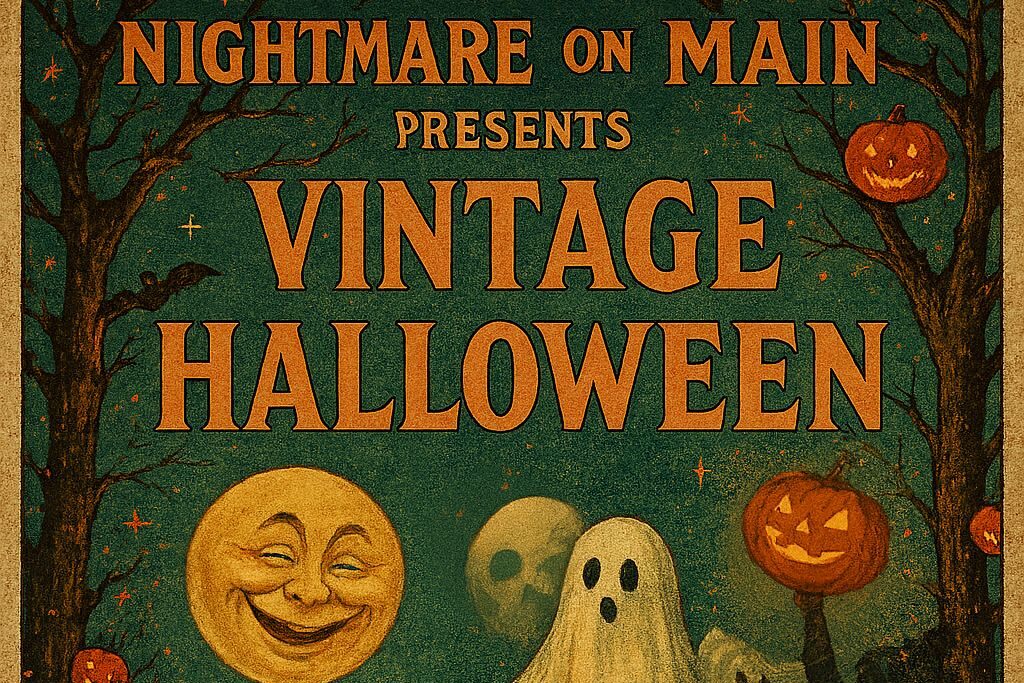 Nightmare on Main vintage Halloween banner