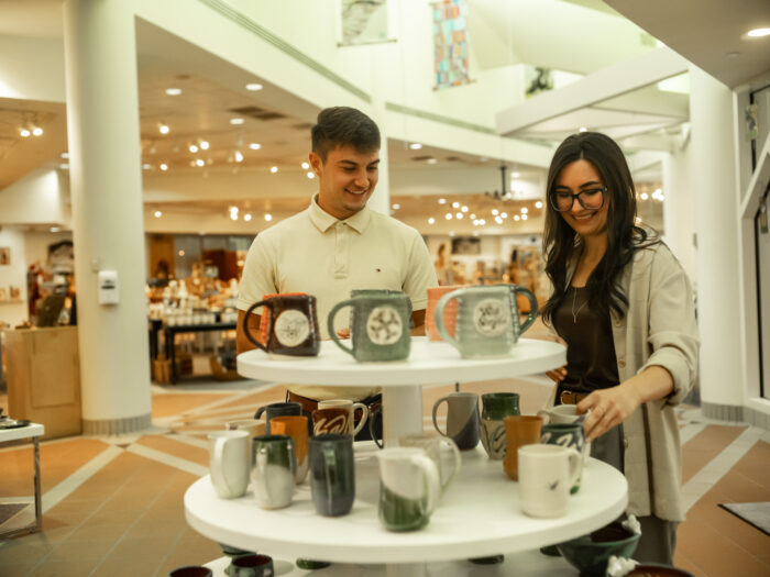Customers browsing at Tamarack Marketplace